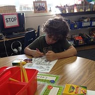 boy drawing 